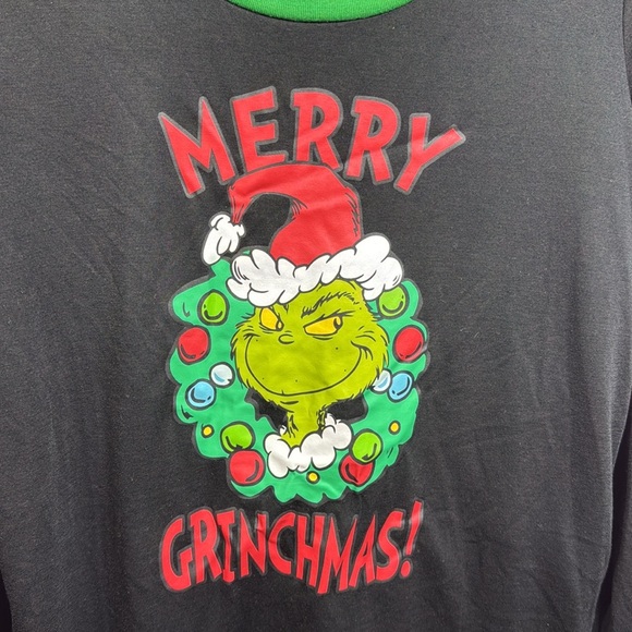 (P1) Dr. Seuss Grinch Women's 2 Piece Christmas Pajamas, Size M, XL - Picture 3 of 11